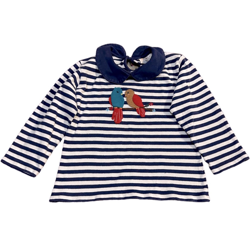 Luigi Kids striped soft top with appliqué size 6